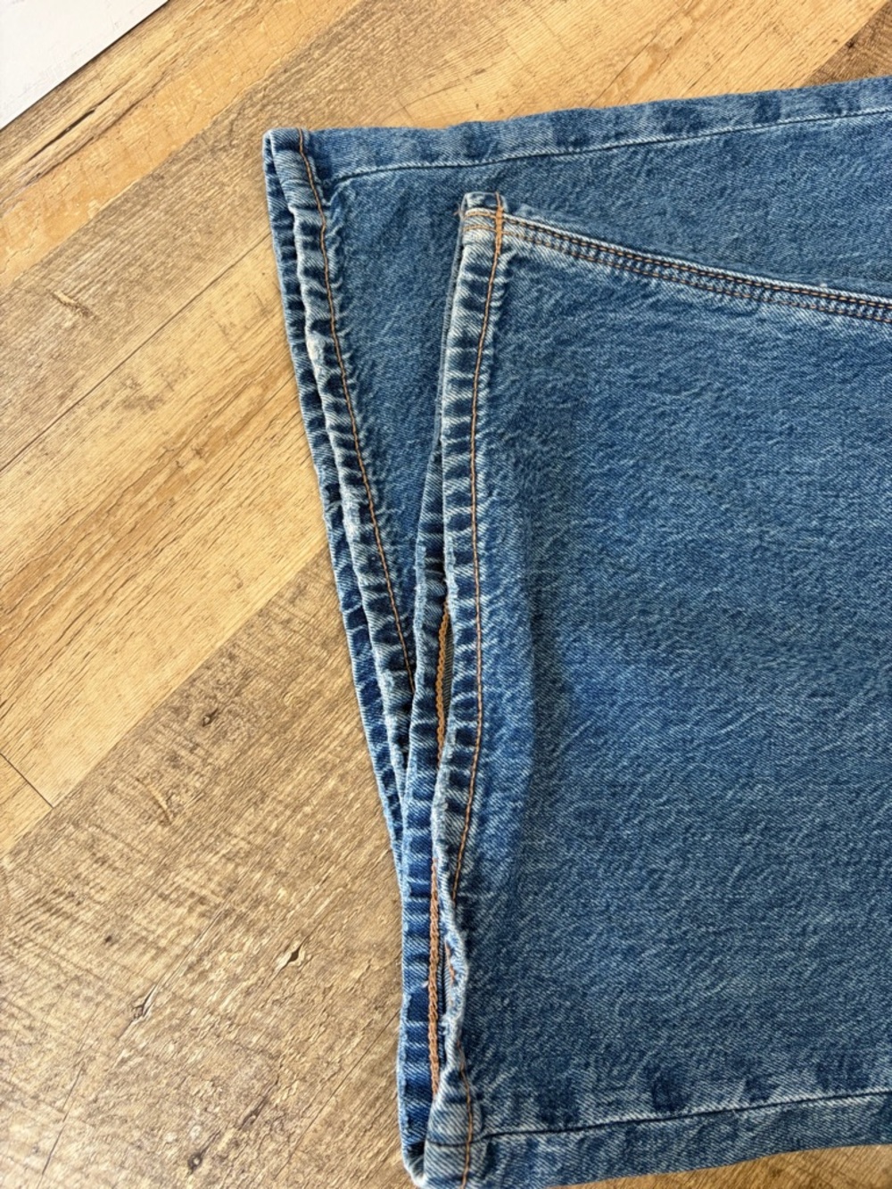 American Eagle Dreamy Drape Strigid Low-Rise Ultra Wide-Leg Jeans - Picture 12 of 12